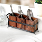 Wooden Cutlery Stand for Kitchen, Multipurpose Stand