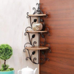 Wooden and Wrought Iron Corner