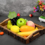 Mango Wood Rectangular Tray, Nested Handmade & Handcrafted Serving Platter - Size (37 x 25 x 6 cm)