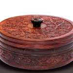 Handcrafted Wooden Roti Casserole
