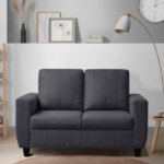 2-Person Sofa (Fabric, Stone Grey)