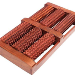 Wooden Foot Massager Acupressure and Pain Relief 6 Roll/Feet Massager 6 Roller Stress Acupressure (Brown)