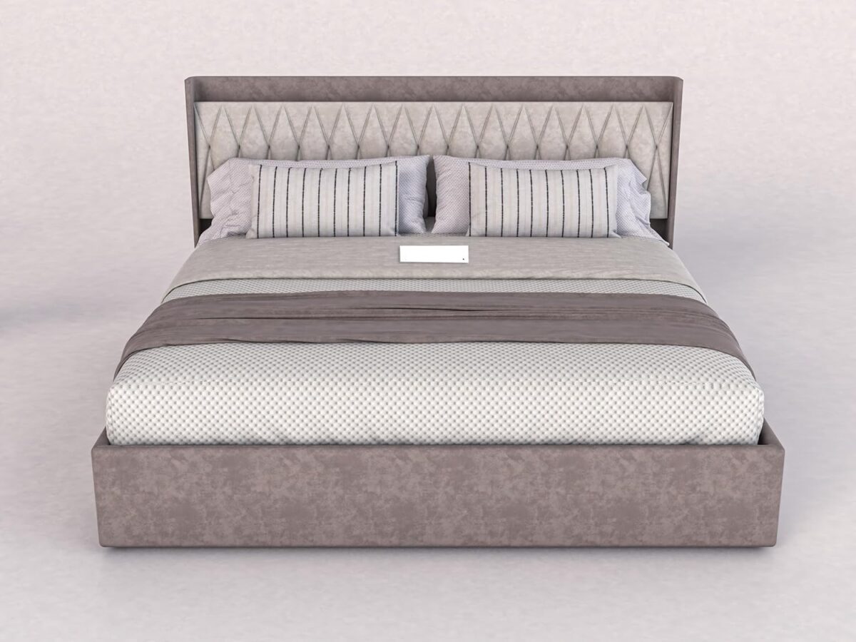 Gold Dust Upholstered King Size Bed with Box Storage - Image 5