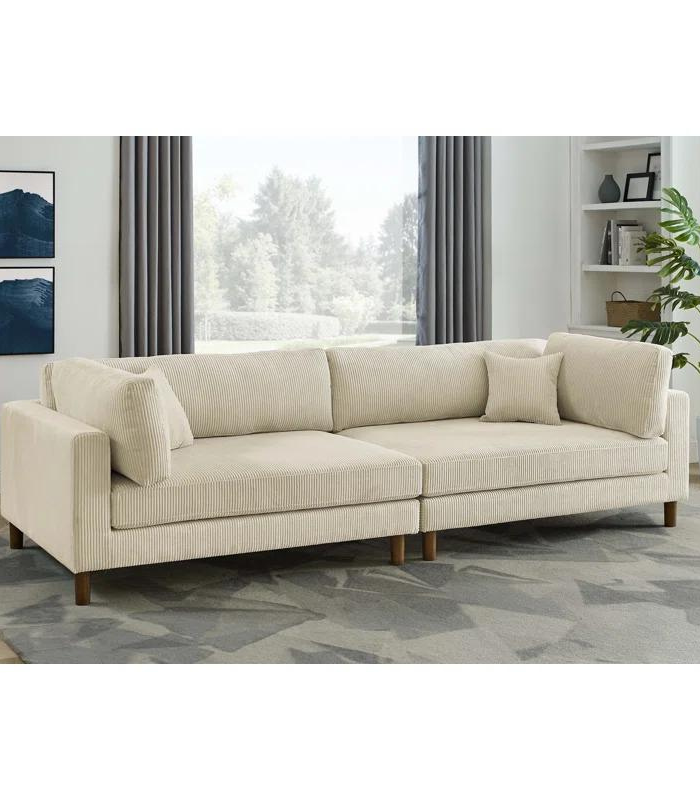 Corduroy Sofa 4 Seater