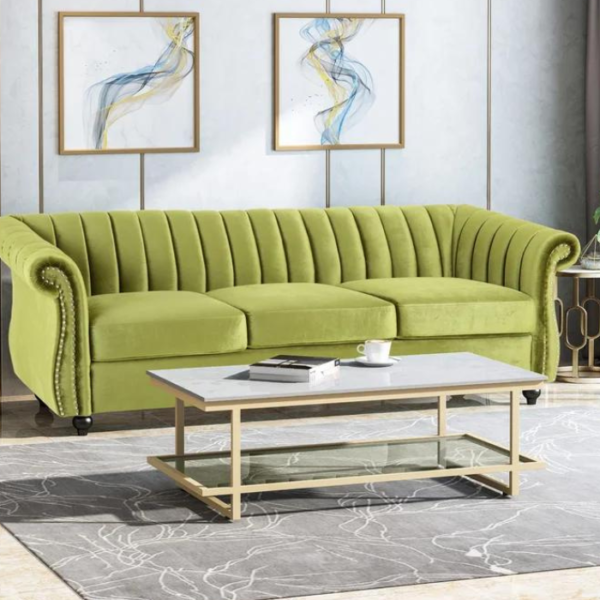 Fleury Velvet Sofa [Green]
