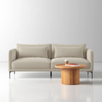 Rae Upholstered Sofa (White&Beige)
