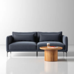 Rae Upholstered Sofa (Dark Blue)