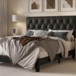 Vegan Leather Platform Bed