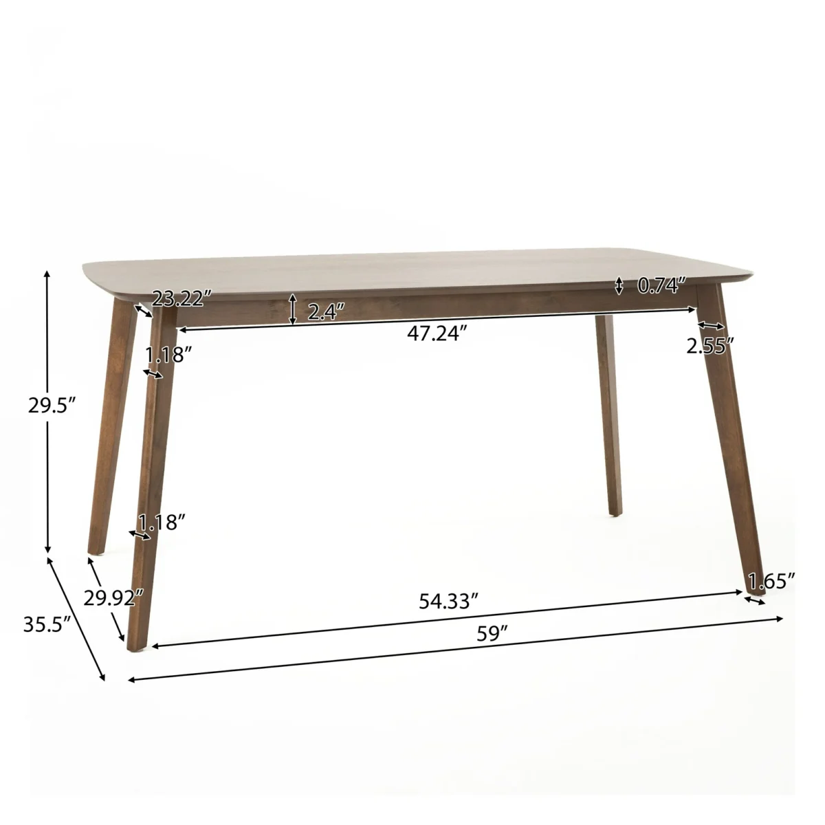 Refined Dining Solid Wood Table and Chairs - Image 6