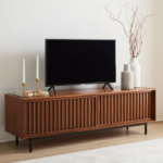 Mid-Century Modern Teak Console – Stylish and Functional