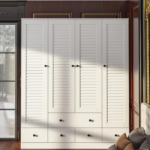 Contemporary 4-Door Wardrobe – Spacious and Stylish