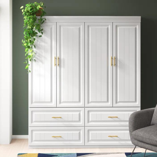 Modern Wardrobe with Soft-Close Hinged Doors