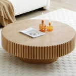 Rustic Solid Wood Coffee Table – Natural Charm and Durability