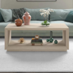Mid-Century Modern Wooden Coffee Table – Sleek and Stylish