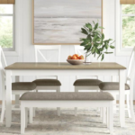 Modern Solid Wood Dining Table Set – Sleek and Stylish