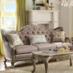 Exotic Teak Wood Carved Sofa: Richly Detailed Luxury