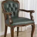 Exquisite Hand-Carved Wooden Chair: Timeless Craftsmanship
