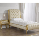 Baroque-Inspired Hand-Carved Single Bed: An Heirloom of Luxury