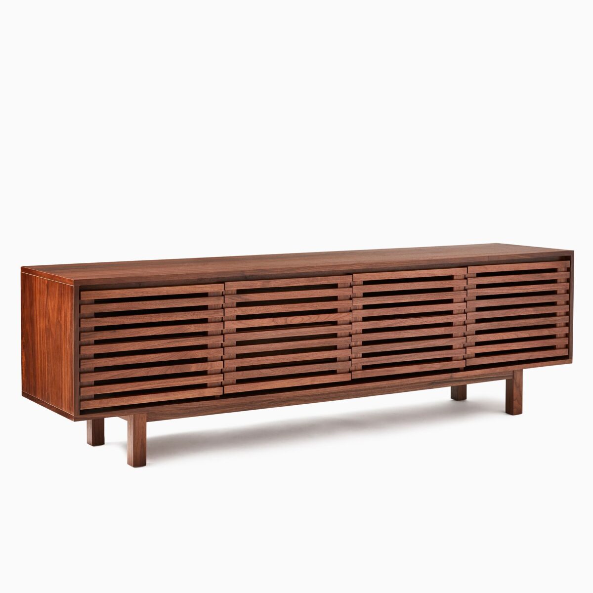 Teak Console Table with Storage – Modern Rustic Charm - Image 2