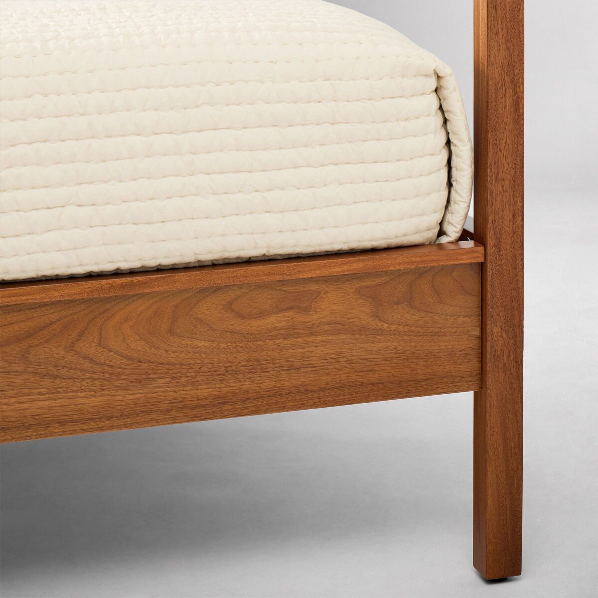 Scandinavian-Style Teak Bed Frame – Clean Lines and Warm Finish - Image 5
