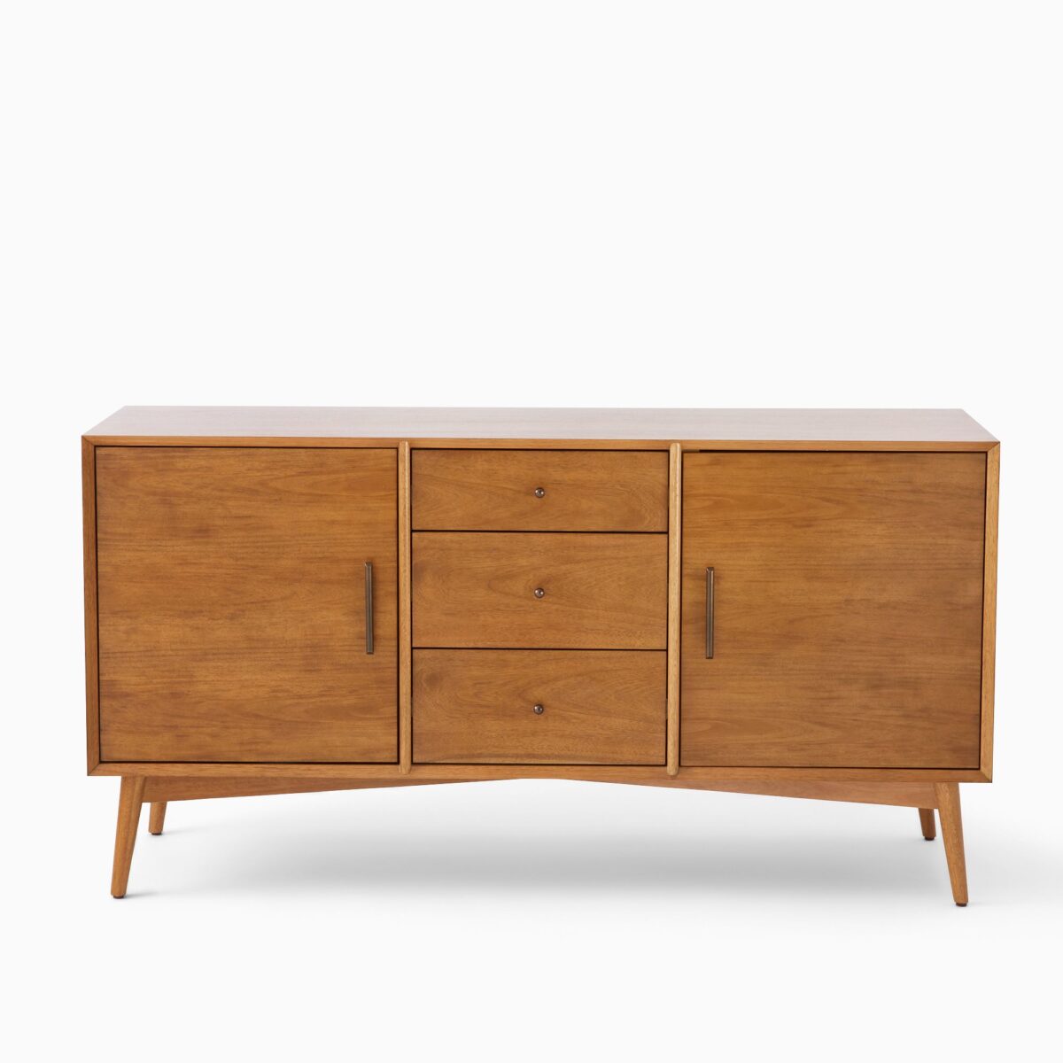 Contemporary Teak Console Table – Natural Wood Finish - Image 3