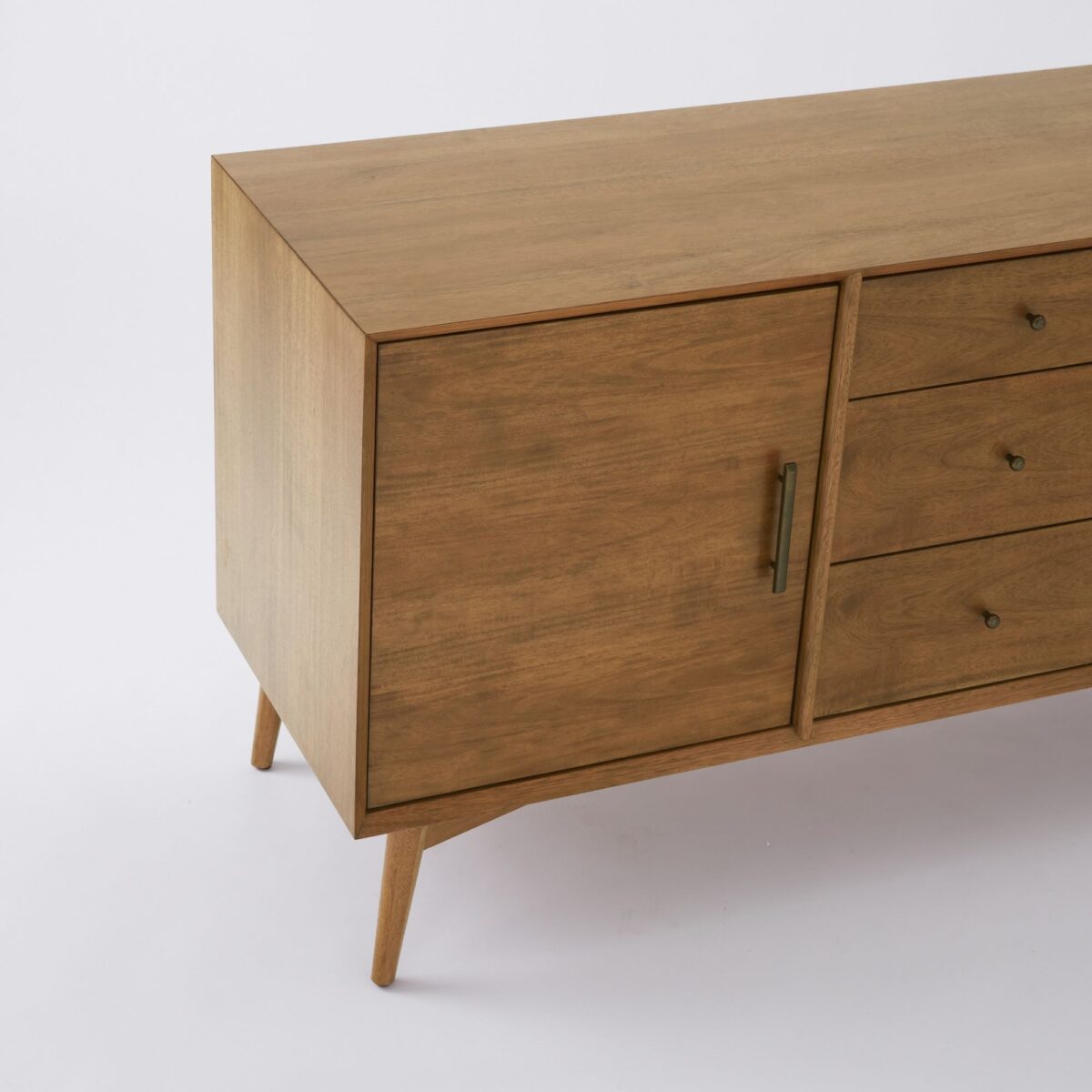 Contemporary Teak Console Table – Natural Wood Finish - Image 4