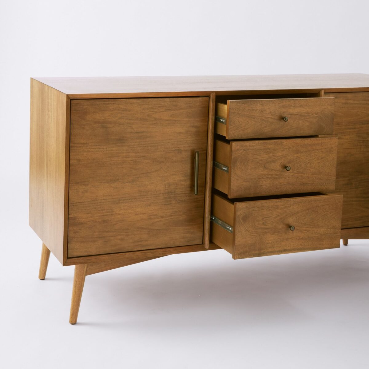 Contemporary Teak Console Table – Natural Wood Finish - Image 5