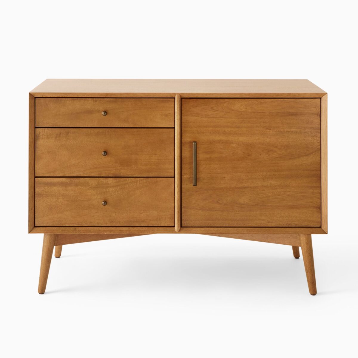Modern Teak Wood Console with Clean Lines - Image 3