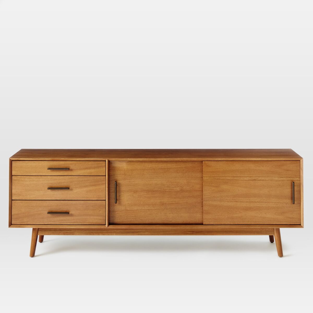 Sleek Teak Wood Console – Modern Minimalist Design - Image 3