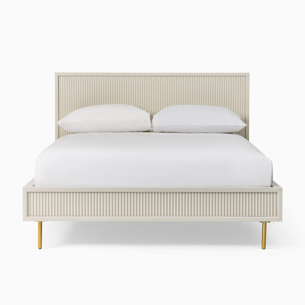 Teak Wood Low-Profile Bed – Vintage Mid-Century Charm - Image 4