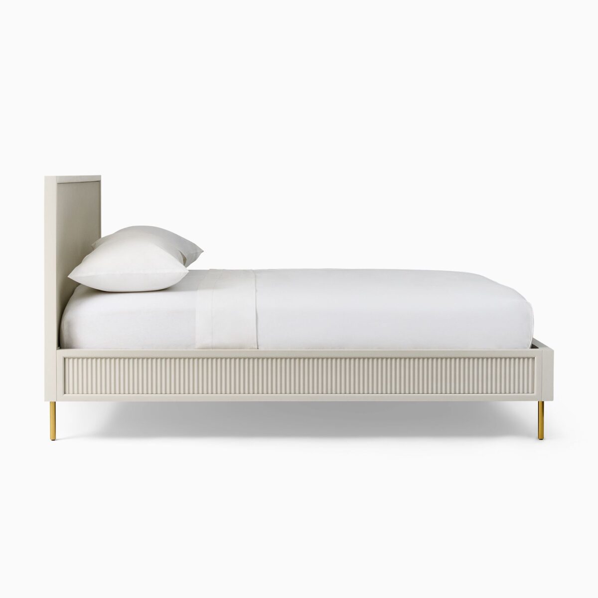 Teak Wood Low-Profile Bed – Vintage Mid-Century Charm - Image 5