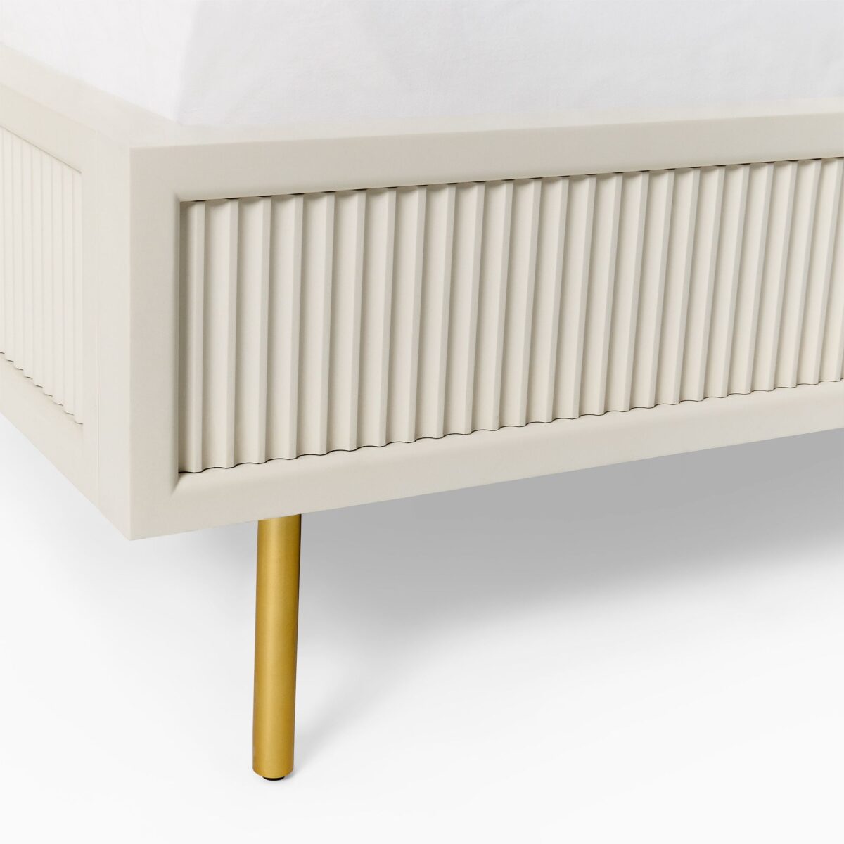 Teak Wood Low-Profile Bed – Vintage Mid-Century Charm - Image 8