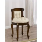 Artisan Hand-Carved Stool: A Touch of Elegance